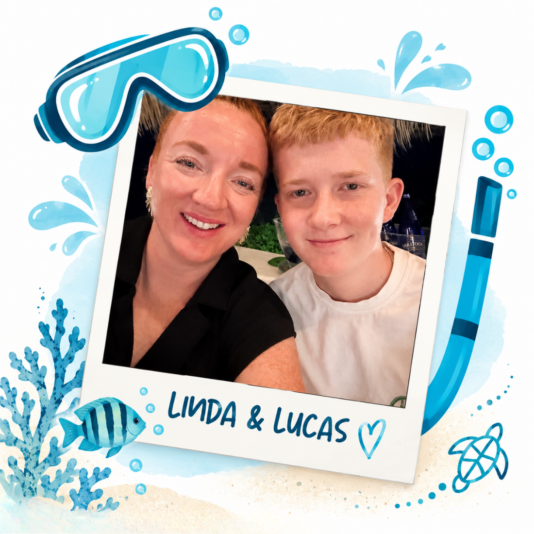 Linda en Lucas - Snorkelen op Curaçao