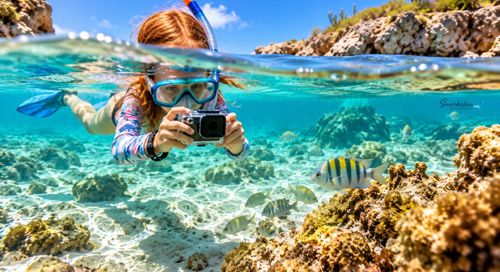 Snorkeltips Curaçao met kinderen: een actiecamera voor onder water