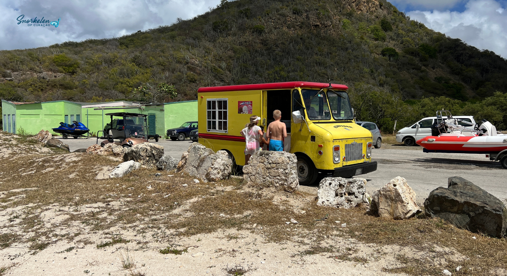 IJs halen bij Playa Santa Cruz